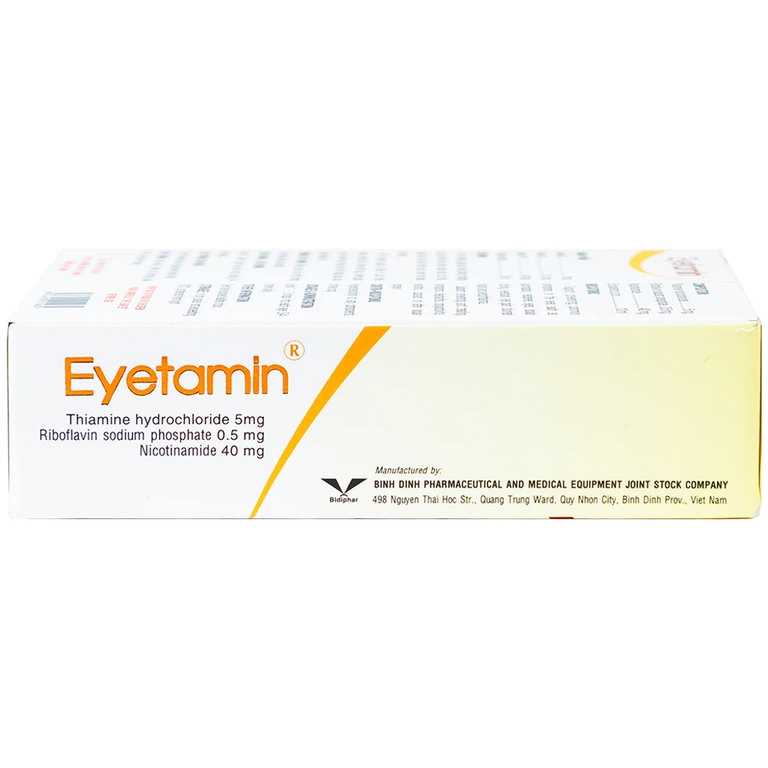 Dung dịch nhỏ mắt Eyetamin 10ml Bidiphar hỗ trợ phòng ngừa các triệu chứng chảy nước mắt, đỏ mắt 