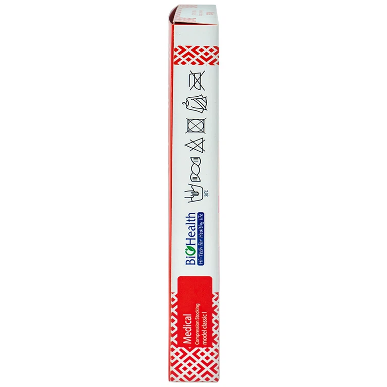 Vớ gối y khoa Medical Compression Stocking Model Classic I Biohealth màu da size S điều trị giãn tĩnh mạch chân