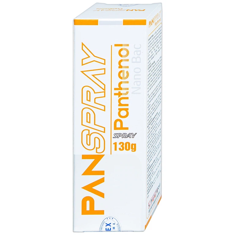 Xịt PanSpray Panthenol hỗ trợ giảm đau, rát, hạn chế tổn thương, viêm nhiễm da (130g)