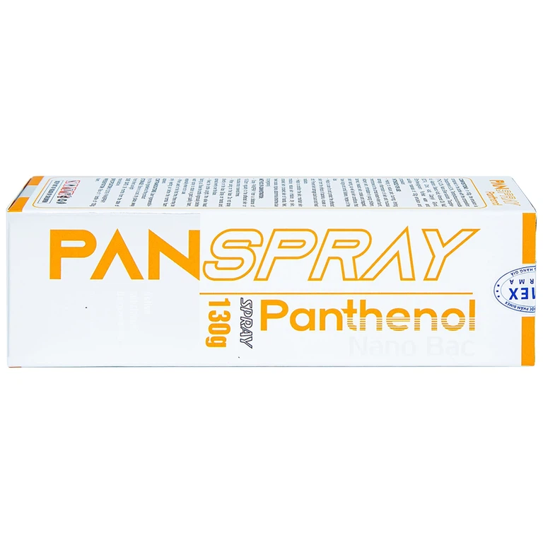 Xịt PanSpray Panthenol hỗ trợ giảm đau, rát, hạn chế tổn thương, viêm nhiễm da (130g)
