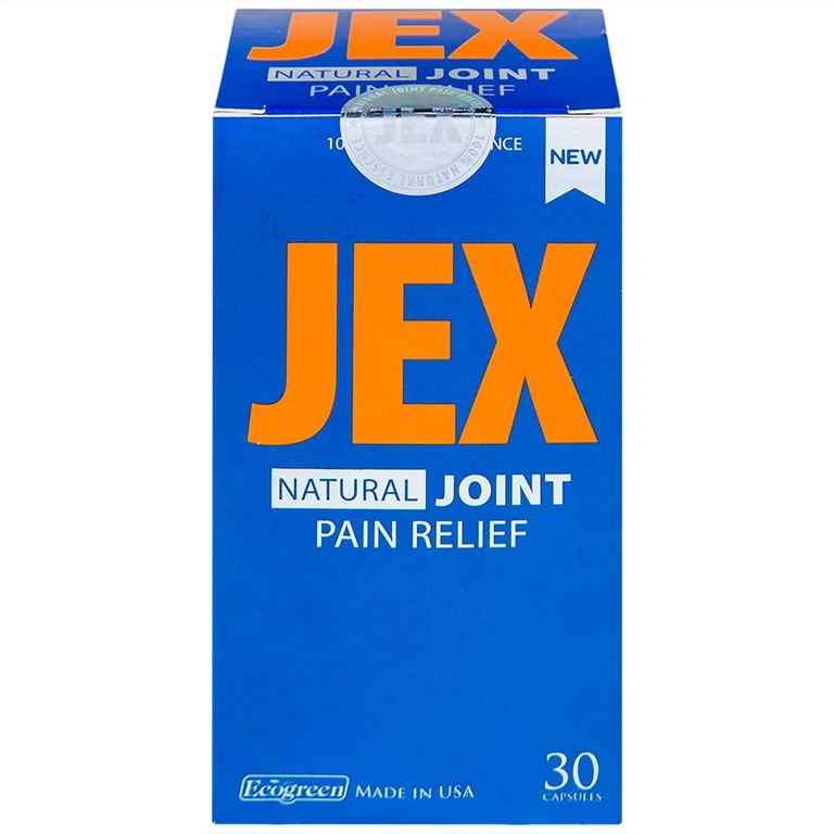 Viên uống Jex Natural Ecogreen hỗ trợ giảm đau trong thoái hoá khớp, viêm khớp (30 viên)