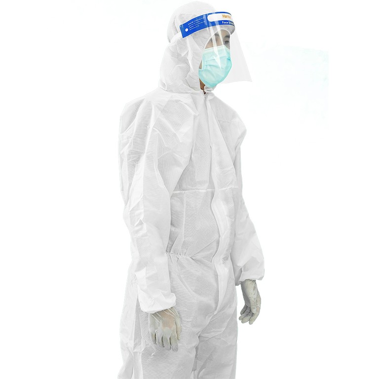 Bộ quần áo phòng, chống dịch Protective Coverall bảo vệ cơ thể khỏi các tác nhân độc hại