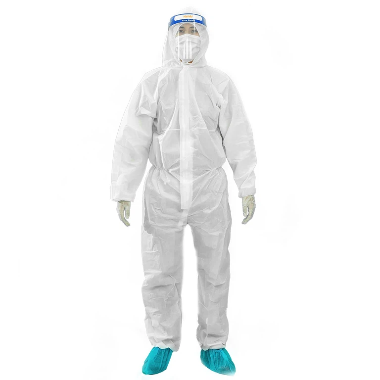 Bộ quần áo phòng, chống dịch Protective Coverall bảo vệ cơ thể khỏi các tác nhân độc hại