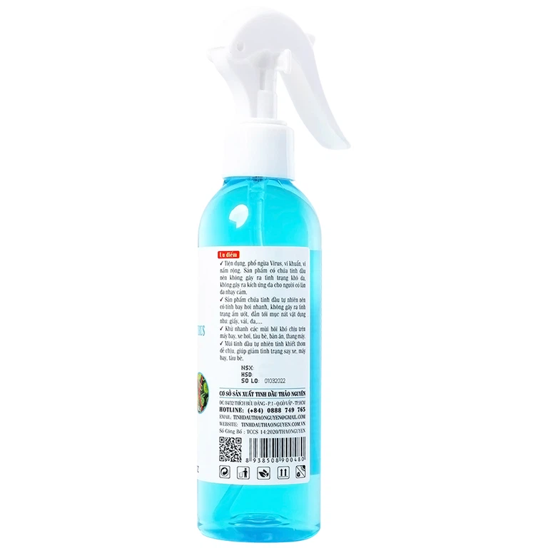 Tinh dầu Thảo Nguyên hương sả chanh 200ml đuổi muỗi và côn trùng, khử khuẩn