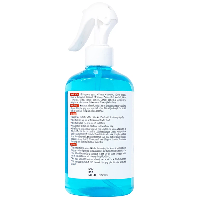 Tinh dầu Thảo Nguyên hương sả chanh 500ml đuổi muỗi và côn trùng, khử khuẩn