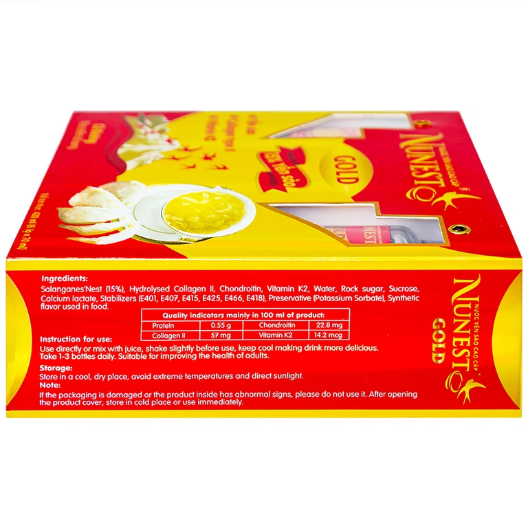 Nước Yến Cao Cấp Nunest Gold (6 hũ x 70ml)