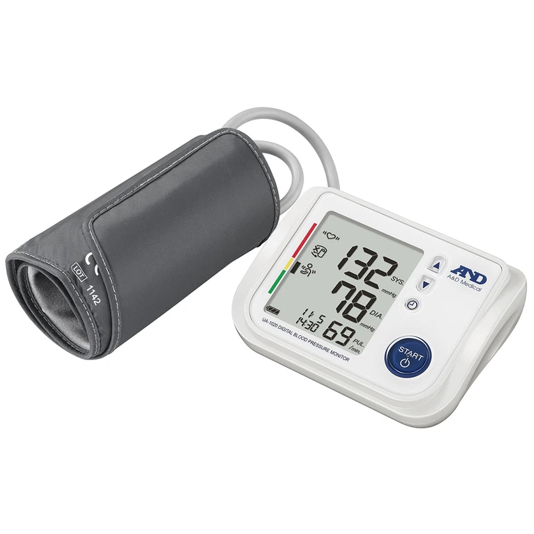 Máy đo huyết áp bắp tay tự động AND UA-1020 hỗ trợ đo huyết áp và nhịp tim