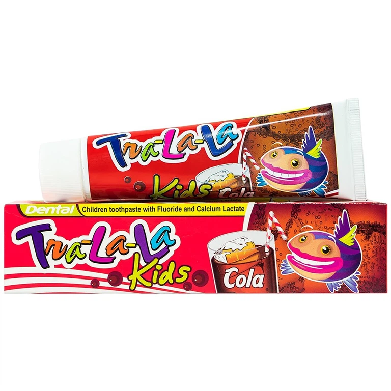 Kem đánh răng Dental Tra-La-La Kids Cola Flavour Hương Cola ngừa bệnh răng miệng, viêm lợi ở trẻ (50ml)