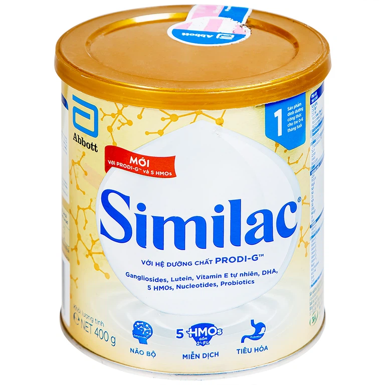 Sữa bột Similac 1 Abbott bổ sung dinh dưỡng cho trẻ 0 - 6 tháng (400g)