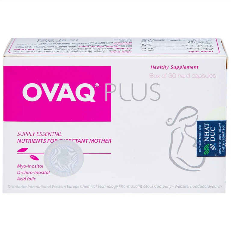Viên uống OVAQ Plus TW Mediplantex bổ sung dinh dưỡng cho phụ nữ trước khi mang thai (30 Viên)