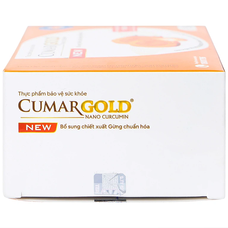 Viên uống CumarGold Nano Curcumin New CVI Pharma hỗ trợ bảo vệ niêm mạc dạ dày (4 vỉ x 10 viên)