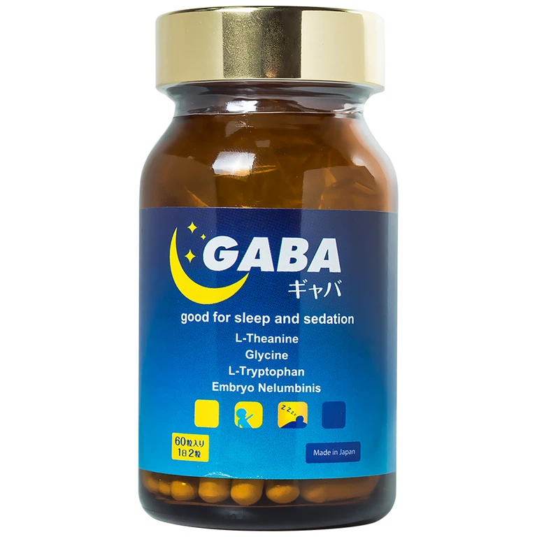 Viên uống Gaba Jpanwell giảm các triệu chứng mất ngủ, khó ngủ, giấc ngủ không sâu (60 viên) 
