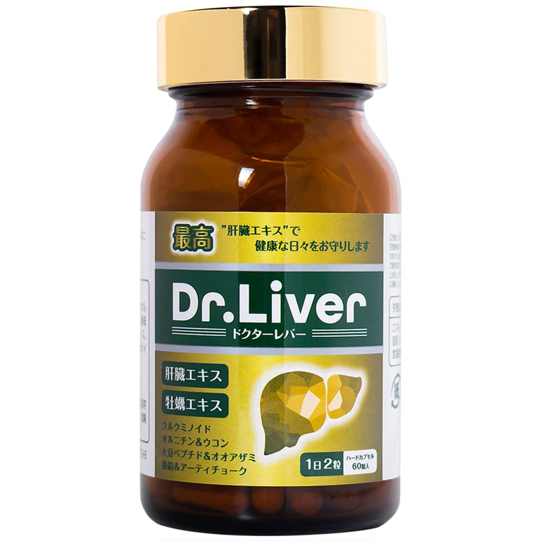 Viên uống Dr. Liver Jpanwell bổ gan, tăng cường giải độc gan (60 viên) 