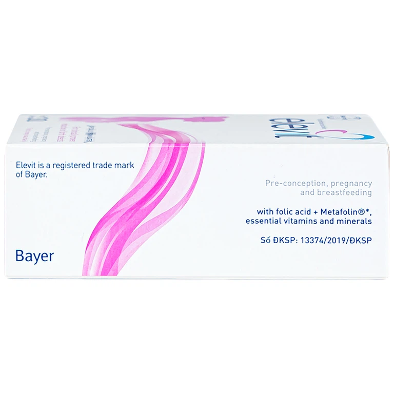 Viên uống Elevit Bayer hỗ trợ tăng cường sức khỏe, nâng cao sức đề kháng cho thai kỳ (3 vỉ x 10 viên)