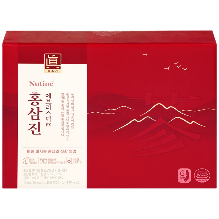 Nước Hồng Sâm Cô Đặc Hongsamjin Everystick EX hỗ trợ bồi bổ cơ thể, tăng cường sức khỏe (30 gói x 10g)