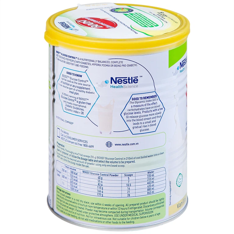 Sữa Boost Glucose Control Nestlé bổ sung dinh dưỡng cho người tiểu đường (400g)