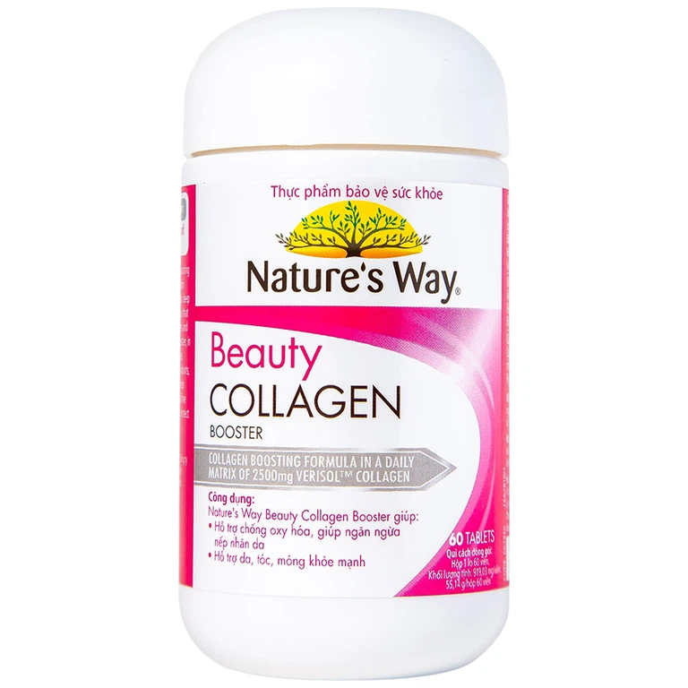 Viên uống Beauty Collagen Booster hỗ trợ chống oxy hóa, ngăn ngừa nếp nhăn da (60 viên)