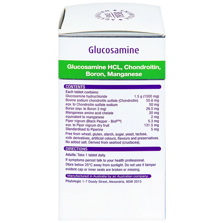 Viên uống Glucosamine 1500 Plus Henry Blooms hỗ trợ tăng tiết dịch khớp, bảo vệ màng sụn khớp (90 viên)
