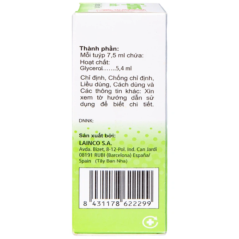 Dung dịch thụt trực tràng Epirosa Adults Lainco giảm triệu chứng táo bón (6 tuýp x 7.5ml)
