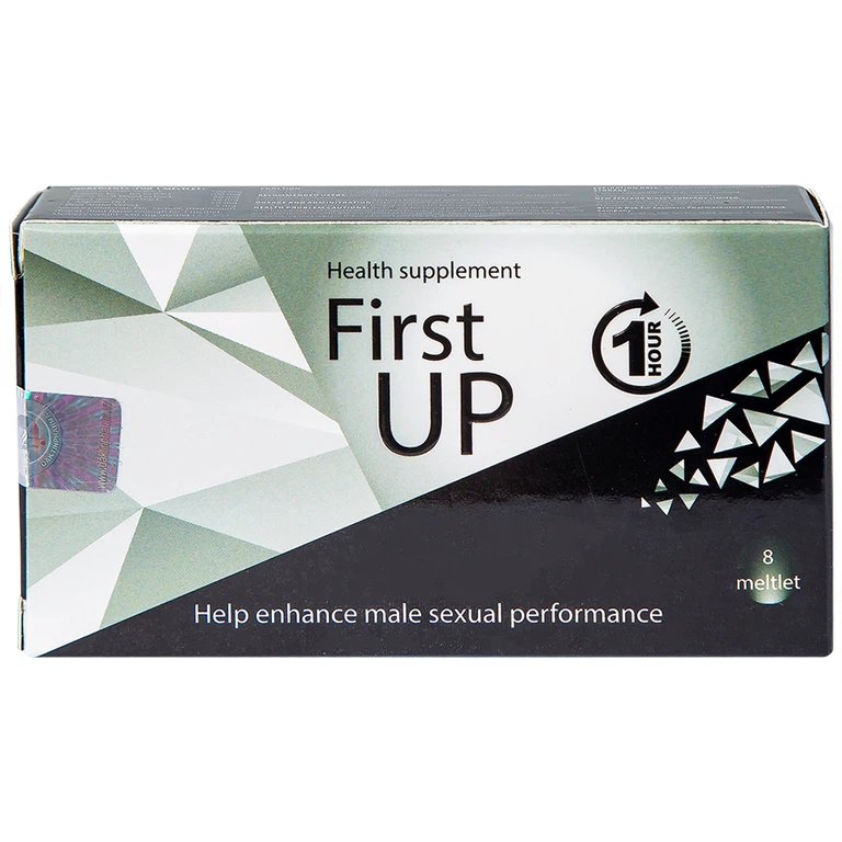 Viên ngậm First Up 1 Hour hỗ trợ tăng cường sinh lực cho nam giới (2 vỉ x 4 viên)