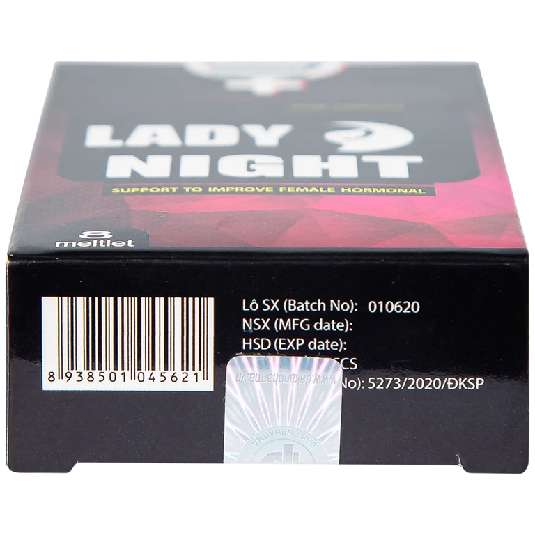 Viên ngậm Lady Night Đắk Tín hỗ trợ tăng cường nội tiết tố nữ (2 vỉ x 4 viên)