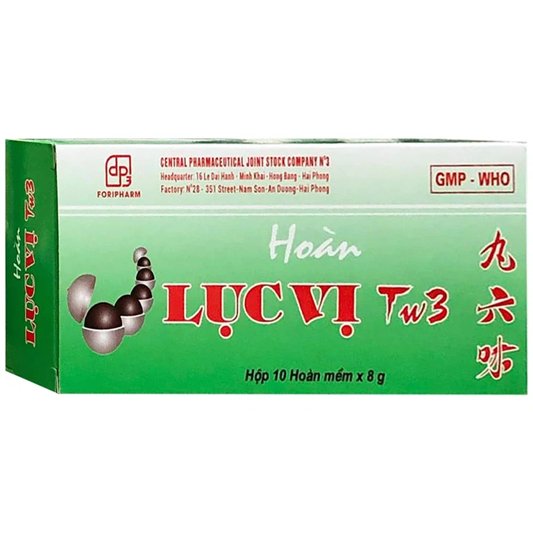 Hoàn Lục Vị TW3 Foripharm dùng cho tinh huyết suy kém, mỏi gối, đau lưng, ra mồ hôi (10 viên)