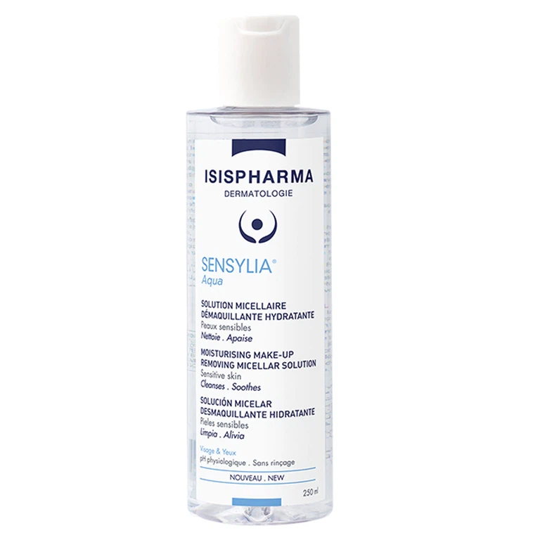 Nước tẩy trang Isispharma Dermatologie Sensylia Aqua dùng cho da nhạy cảm và da thường (250ml)