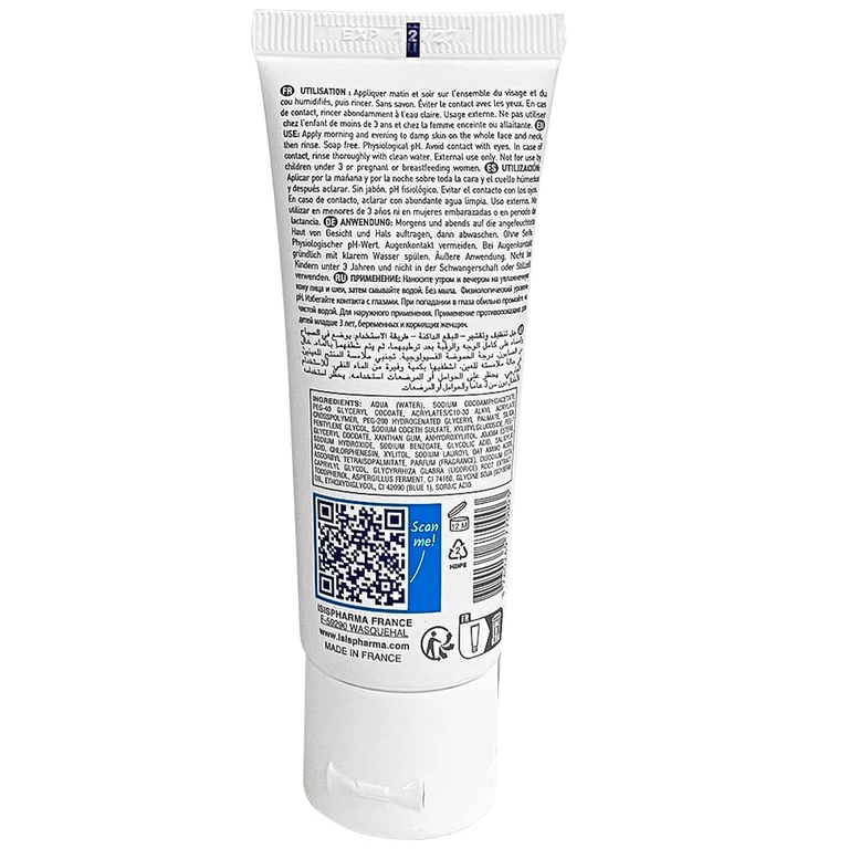 Gel Neotone IsisPharma làm sạch da êm dịu, giúp da trắng sáng (40ml)