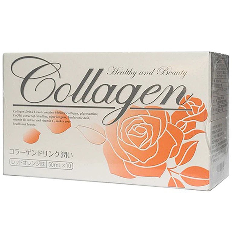 Nước uống Collagen JpanWell bổ sung dưỡng chất cho da, giảm nhăn da, khô da (10 lọ x 50ml)