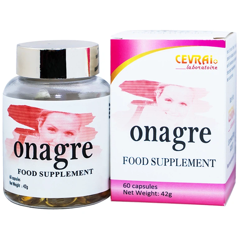 Viên uống Onagre Cevrai hỗ trợ làm giảm triệu chứng tiền kinh nguyệt, tiền mãn kinh và mãn kinh (60 viên)