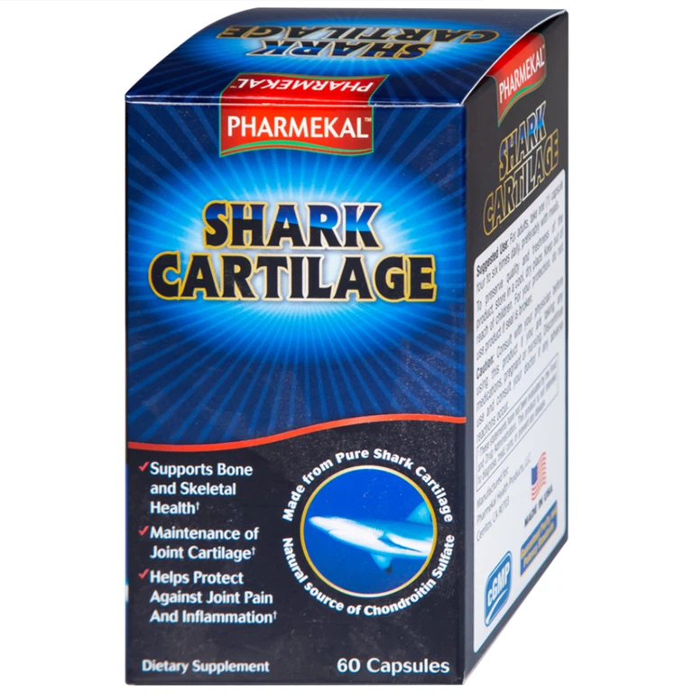Viên uống Shark Cartilage Pharmekal giúp phục hồi và tái tạo mô sụn khớp (60 viên)