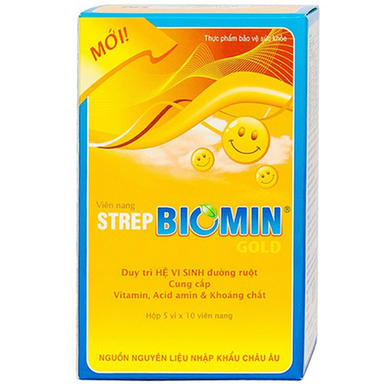 Viên uống Strep Biomin Gold Hdpharma duy trì hệ vi sinh đường ruột (50 viên)