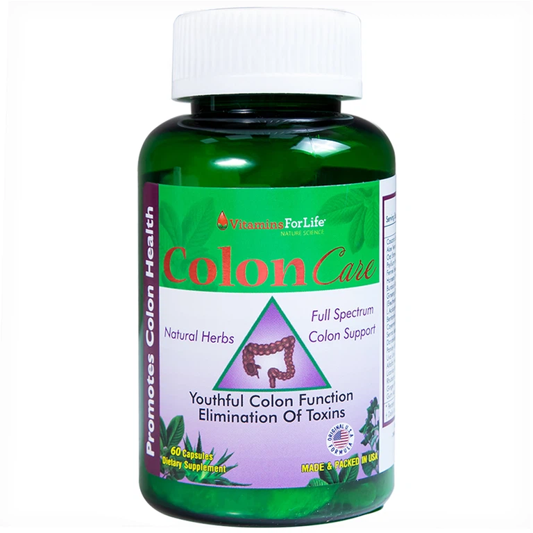 Viên uống Colon Care Vitamins For Life giúp nhuận tràng, giảm táo bón (60 viên)