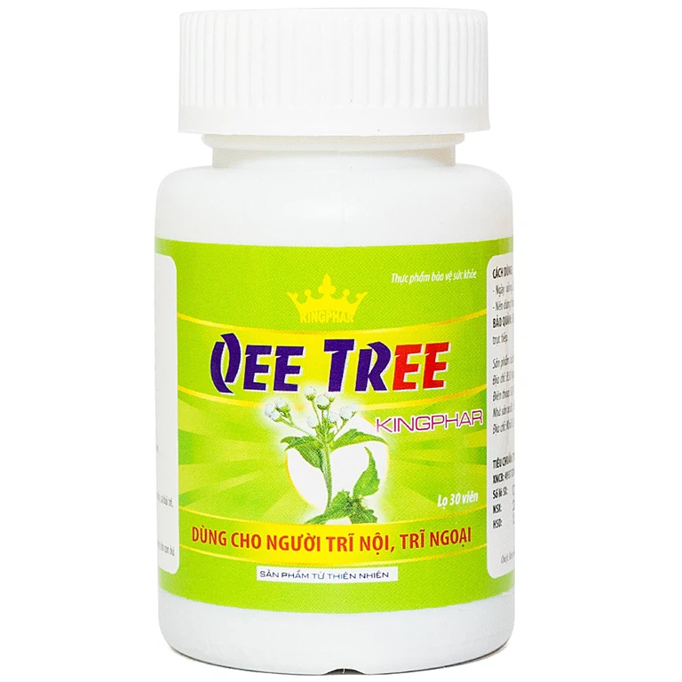 Viên uống Qee Tree Kingphar tăng độ bền thành mạch, nhuận tràng, chống táo bón (30 viên)