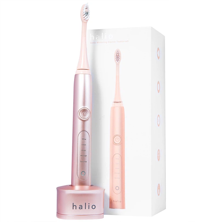 Bàn chải điện làm trắng răng Halio Sonic Whitening Toothbrush Pro Rose Gold