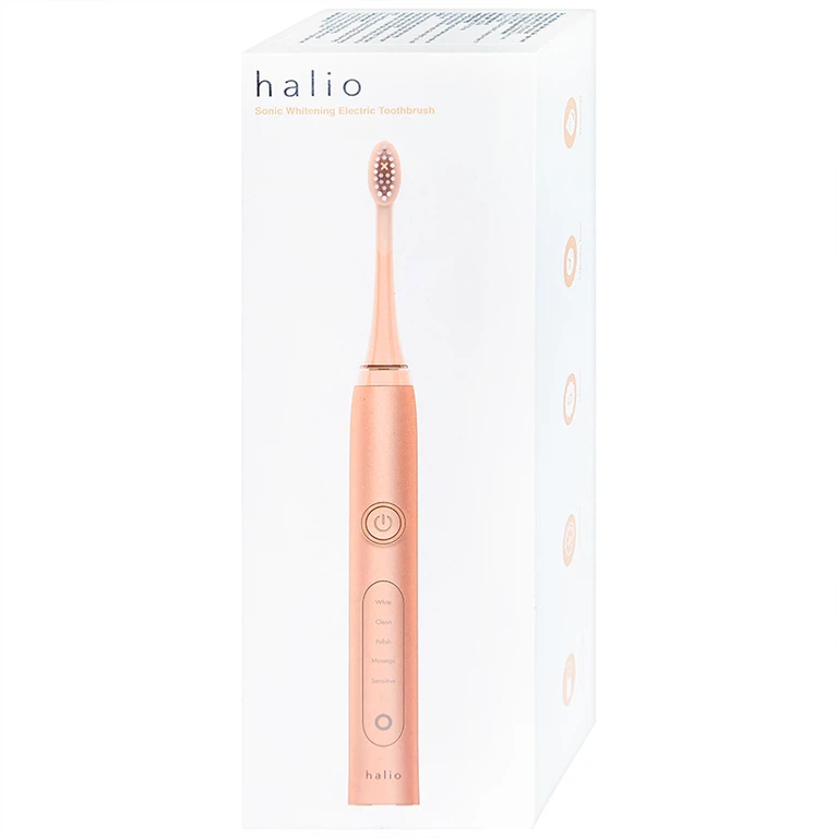 Bàn chải điện làm trắng răng Halio Sonic Whitening Toothbrush Pro Rose Gold