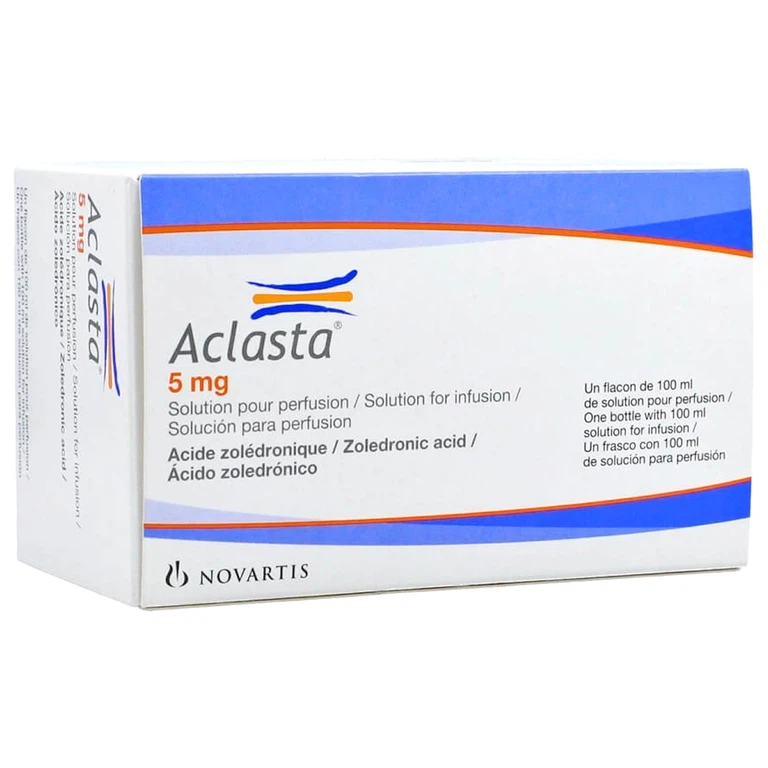 Dung dịch truyền tĩnh mạch Aclasta 5mg Sandoz điều trị loãng xương ở phụ nữ sau mãn kinh