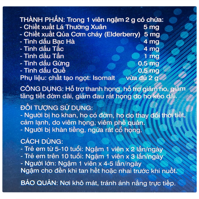 Kẹo Ngậm Ho Thanh Họng Giảm Đờm Hotexcol (10 vỉ x 4 viên)