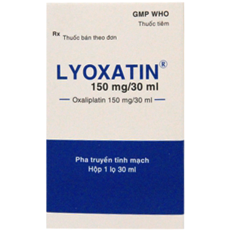 Thuốc Lyoxatin 150mg/30ml Bidiphar điều trị bổ trợ ung thư đại tràng giai đoạn III, ung thư đại - trực tràng muộn (30ml)