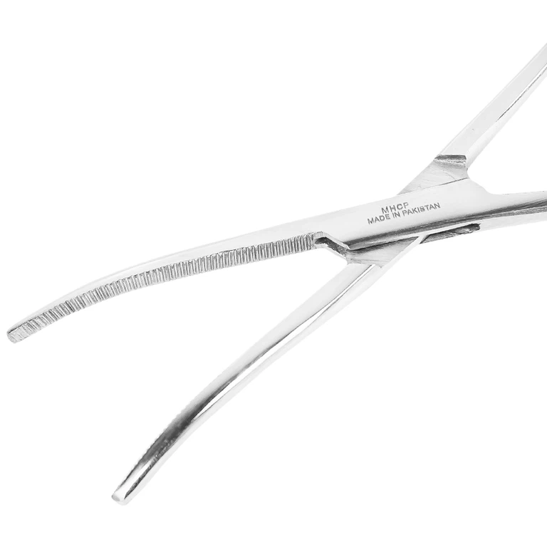 Pen gắp cong không mấu Electro Bismed  dùng kẹp bông băng, băng gạc rửa vết thương (1 cái x 18cm)