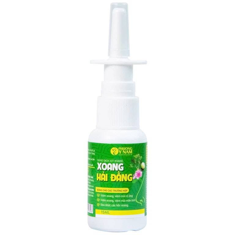 Dung dịch xịt mũi xoang Hải Đằng làm sạch sâu, rửa trôi dịch nhầy, bụi bẩn trong mũi (15ml)