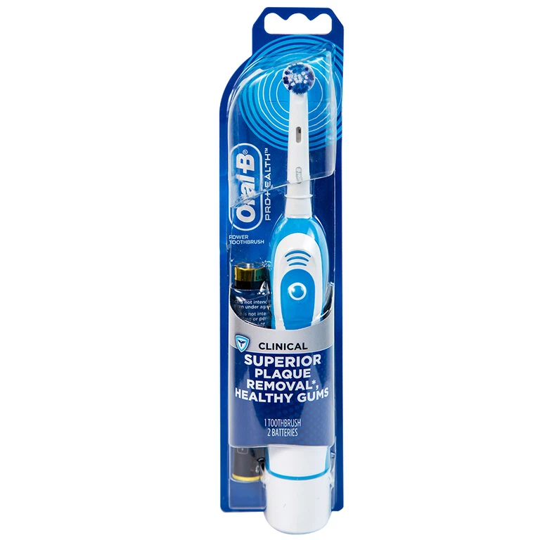 Bàn chải đánh răng pin Oral-B Pro Health DB4510 loại bỏ được mảng bám và vết ố trên răng