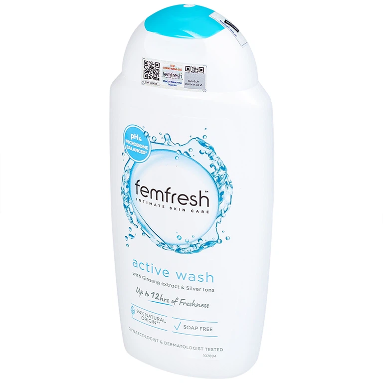 Dung dịch vệ sinh phụ nữ Femfresh Intimate Skin Care Active Wash làm sạch, khử mùi hôi, thơm vùng kín (250ml)