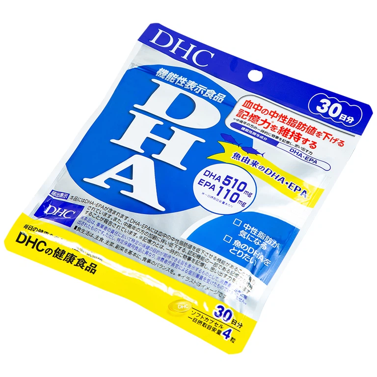Viên uống DHC DHA bổ sung DHA, EPA, hỗ trợ giảm mỡ máu (120 viên)