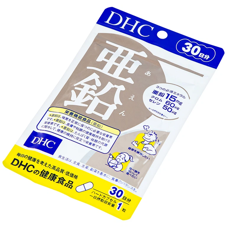 Viên uống DHC Zinc bổ sung kẽm cho cơ thể, hỗ trợ duy trì sức khỏe (30 viên)