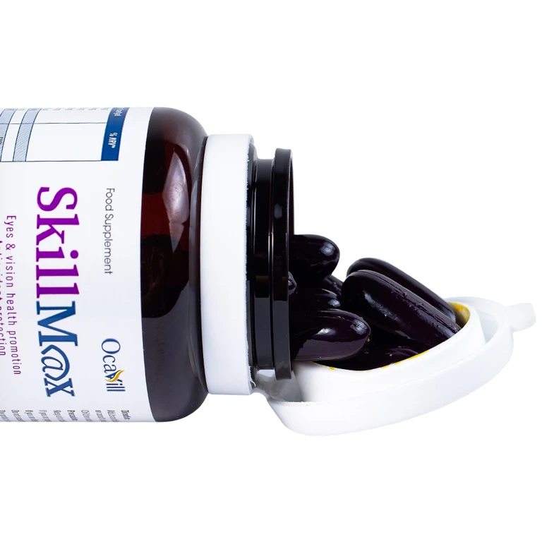 Viên uống SkillMax OCAVILL hỗ trợ tăng cường thị lực, cải thiện các triệu chứng khô mắt (Hộp 30 viên)