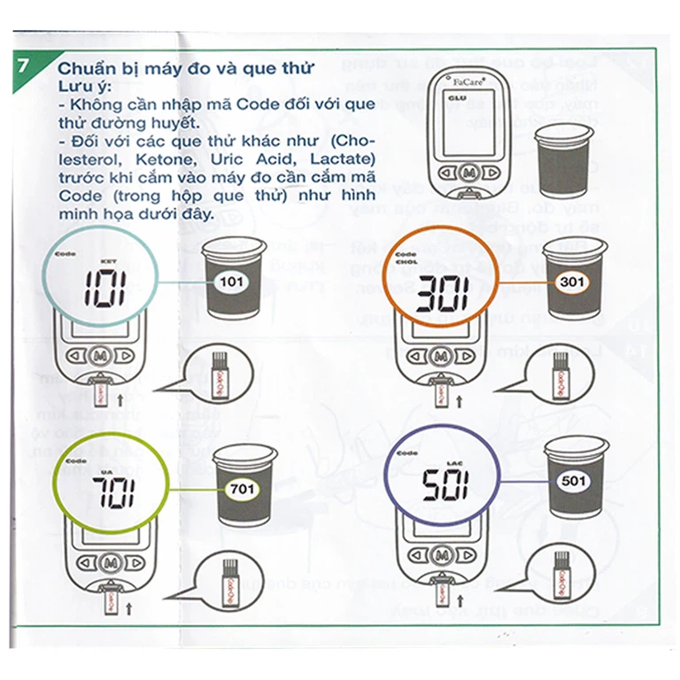 Máy đo 5 in 1 FaCare+ FC-M168 (TD-4216) Bluetooth hỗ trợ đo Cholesterol, Acid Uric, Glucose 