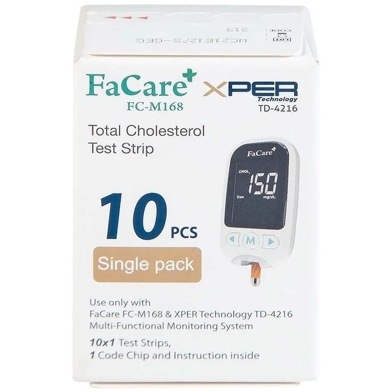 Que thử Cholesterol FaCare FC-M168 kiểm tra nồng độ cholesterol (10 cái)