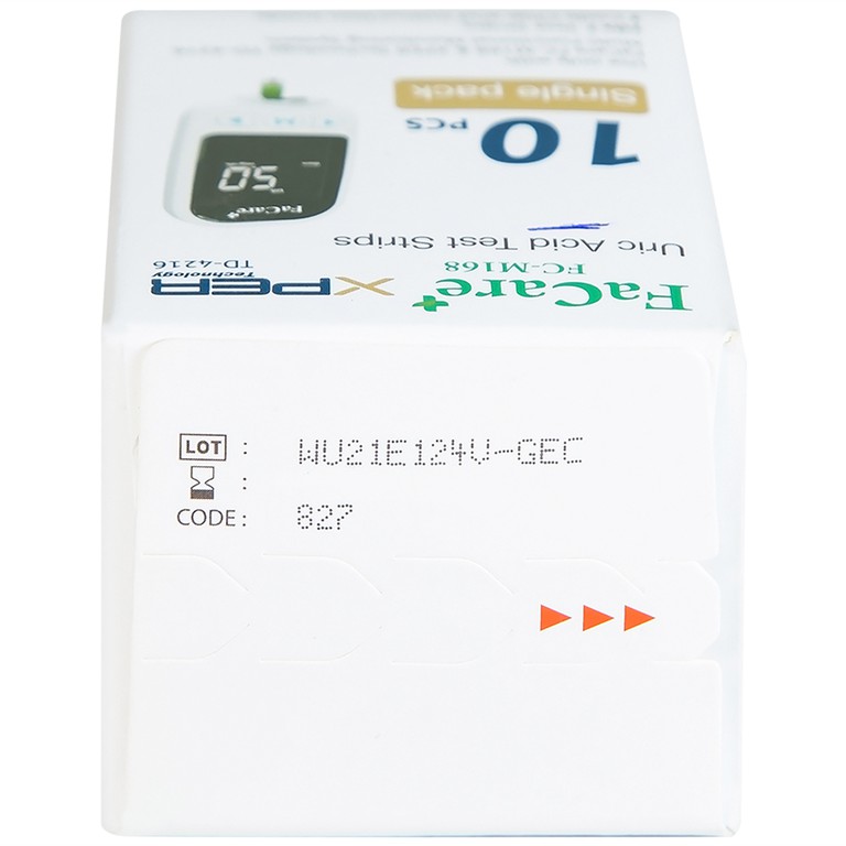 Que thử Axit Uric (Gout) FaCare FCM168 dùng để lấy máu (10 cái)