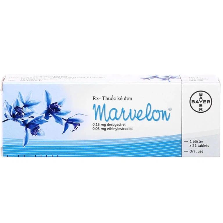 Thuốc Marvelon Bayer dùng để tránh thai (3 vỉ x 21 viên)